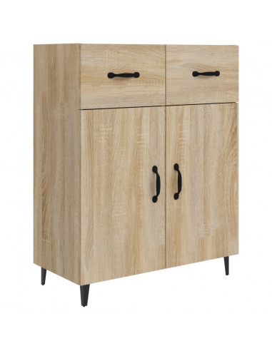 Credenza Rovere Sonoma 69,5x34x90 cm in Legno Multistrato