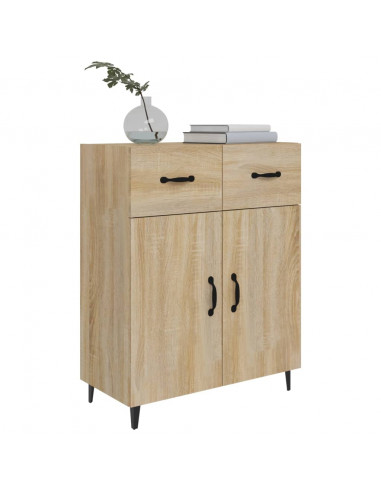 Credenza Rovere Sonoma 69,5x34x90 cm in Legno Multistrato