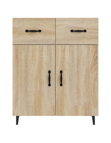 Credenza Rovere Sonoma 69,5x34x90 cm in Legno Multistrato