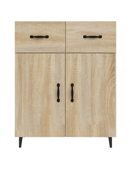 Credenza Rovere Sonoma 69,5x34x90 cm in Legno Multistrato