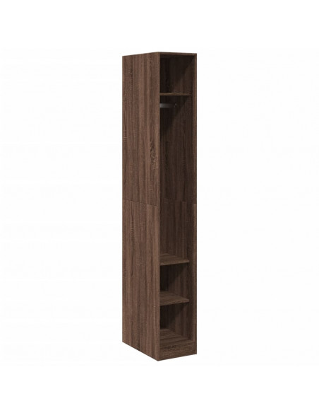 Armadio Rovere Marrone 30x50x200 cm in Legno Multistrato