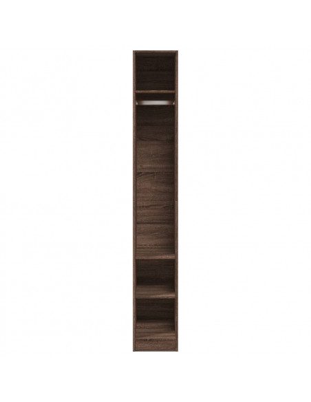 Armadio Rovere Marrone 30x50x200 cm in Legno Multistrato