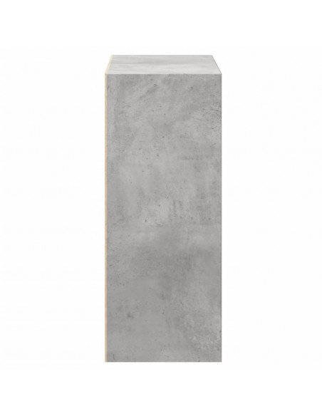 Libreria 2 Ripiani Grigio Cemento 60x30x76,5 Legno Multistrato