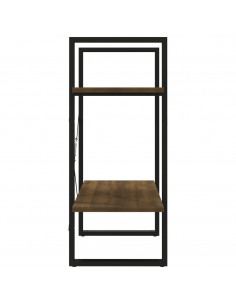 Libreria 2 ripiani Rovere Marrone 60x30x70 cm Legno Multistrato