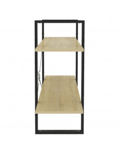 Libreria 2 Ripiani Rovere Sonoma 100x30x70 cm Legno Multistrato