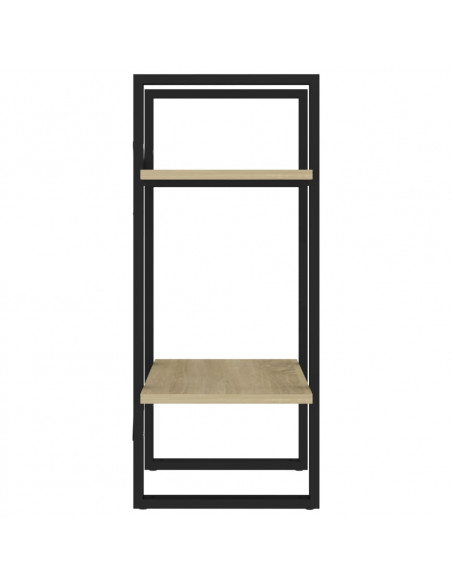 Libreria 2 Ripiani Rovere Sonoma 40x30x70 cm Legno Multistrato