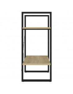 Libreria 2 Ripiani Rovere Sonoma 60x30x70 cm Legno Multistrato