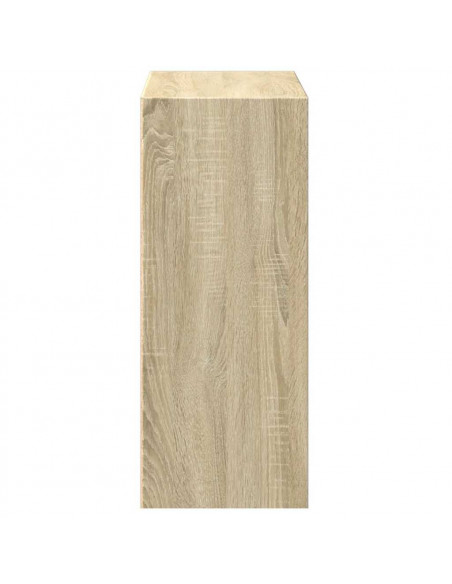 Libreria 2 Ripiani Rovere Sonoma 60x30x76,5cm Legno Multistrato