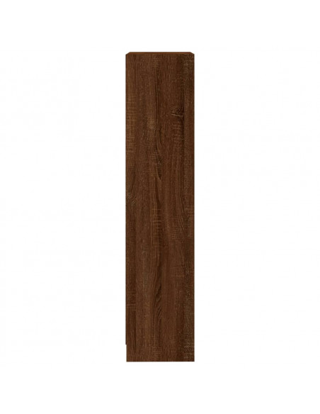 Libreria 3 Ripiani Rovere Marrone 40x24x109cm Legno Multistrato