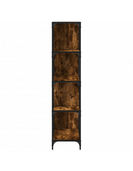 Libreria 4 Gradini Rovere Fumo 139x33,5x149cm Legno Multistrato