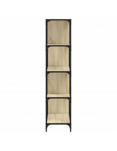 Libreria 4 Gradini Rovere Sonoma 139x33,5x149 Legno Multistrato