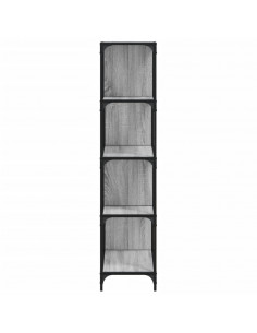 Libreria 4 Ripiani Grigio Sonoma 139x33,5x149 Legno Multistrato
