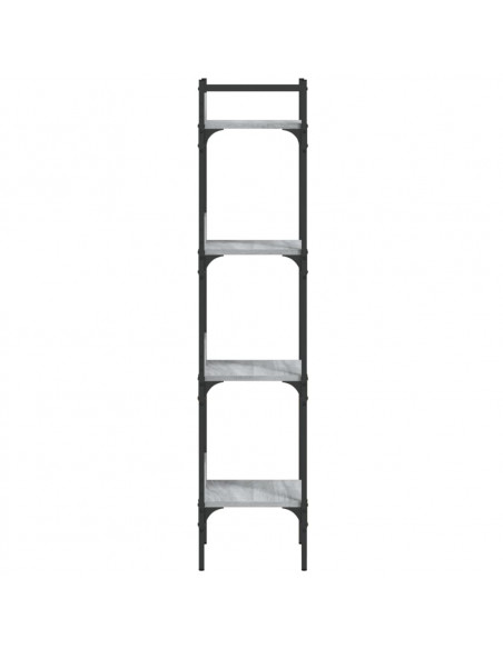 Libreria 4Ripiani Grigio Sonoma 35x30x138,5cm Legno Multistrato