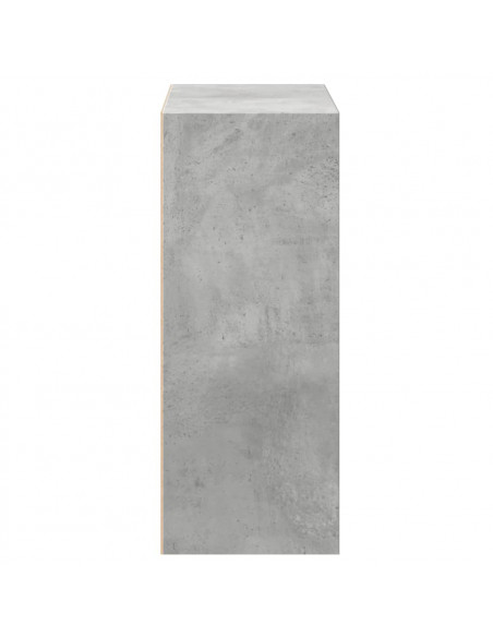 Libreria 5 Ripiani Grigio Cemento 40x30x76,5 Legno Multistrato