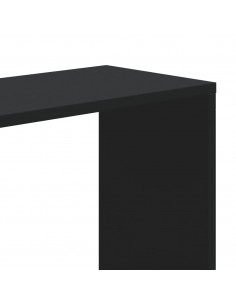 Libreria 5 Ripiani Nera 45x23,5x162,5cm in Legno Multistrato