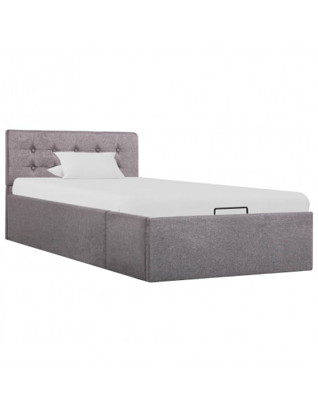 Giroletto con Contenitore Grigio Talpa in Tessuto 90x200 cm