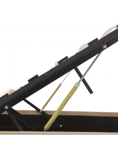 Giroletto Idraulico con LED Cappuccino Similpelle 140x200cm