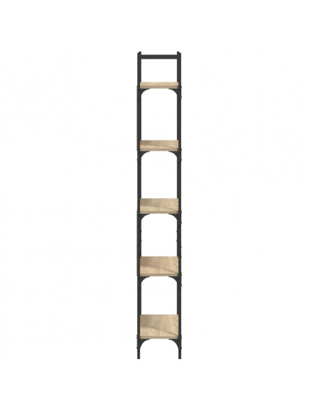 Libreria 5Ripiani Rovere Sonoma 60,5x24x166,5 Legno Multistrato