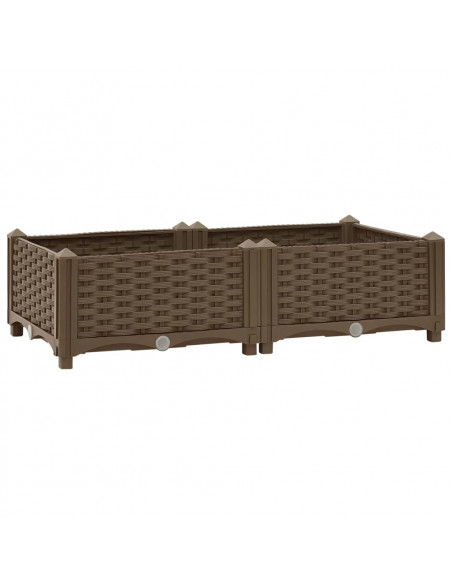 Fioriera Rialzata 80x40x23 cm in Polipropilene