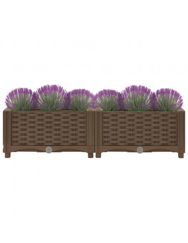 Fioriera Rialzata 80x40x23 cm in Polipropilene