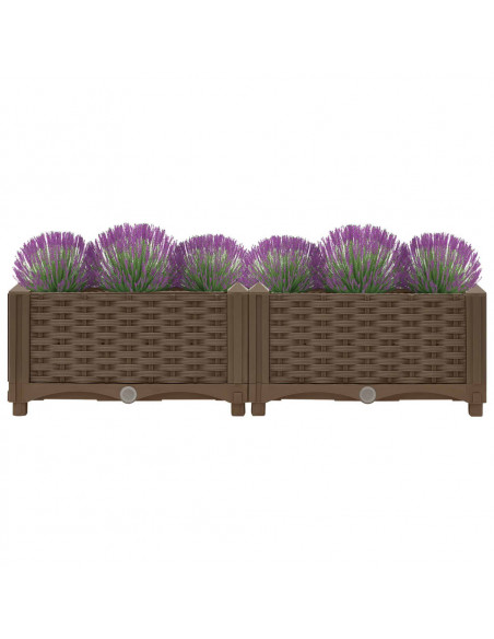 Fioriera Rialzata 80x40x23 cm in Polipropilene