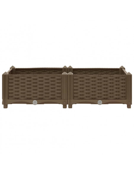 Fioriera Rialzata 80x40x23 cm in Polipropilene