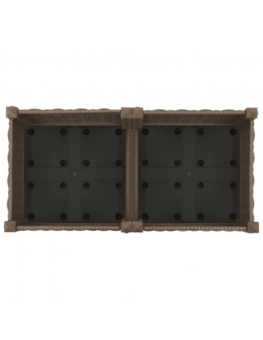 Fioriera Rialzata 80x40x23 cm in Polipropilene