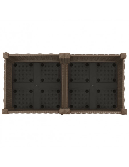 Fioriera Rialzata 80x40x23 cm in Polipropilene