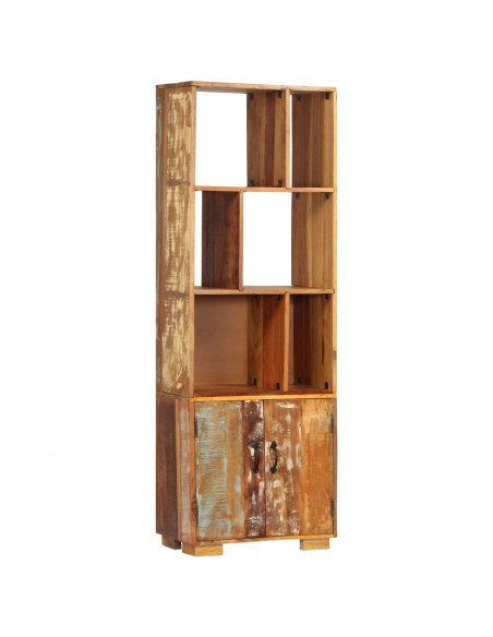 Libreria 60x35x180 cm in Legno Massello di Recupero