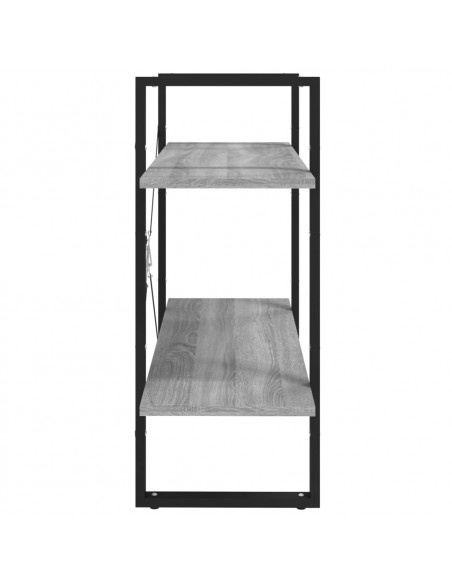 Libreria a 2 Ripiani Grigio Sonoma 80x30x70cm Legno Multistrato