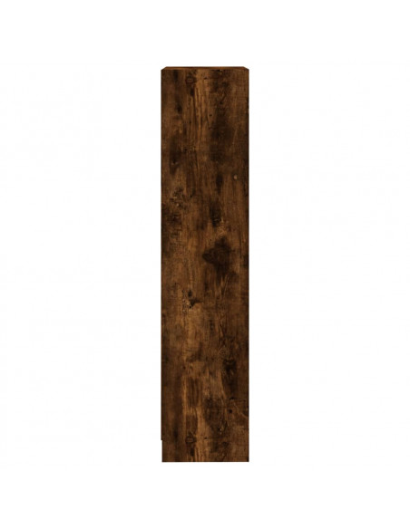 Libreria a 3 Ripiani Rovere Fumo 40x24x109 cm Legno Multistrato