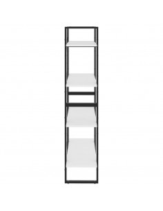Libreria a 4 Ripiani Bianca 80x30x140 cm in Legno Multistrato