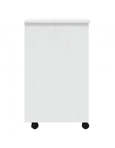 Armadietto Rotante con Cassetti MOSS Bianco Legno Massello Pino