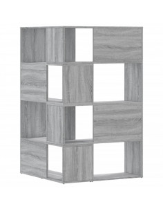 Libreria a 4 Ripiani Grigio Sonoma 85x85x140 cm in Truciolare