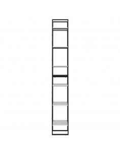 Libreria a 6 Ripiani Bianca 40x30x210 cm in Legno Multistrato