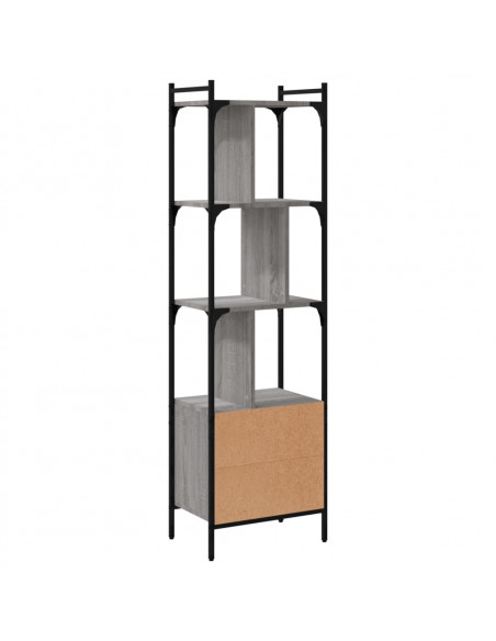 Libreria Anta Grigio Sonoma 44,5x30x154,5 cm Legno Multistrato