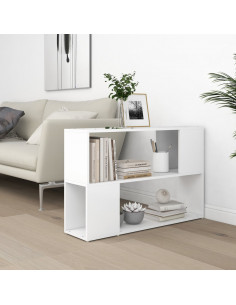 Libreria Bianca 100x24x63 cm in Legno Multistrato