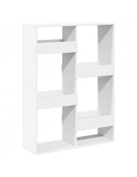 Libreria Bianca 100x33x135 cm in Legno Multistrato