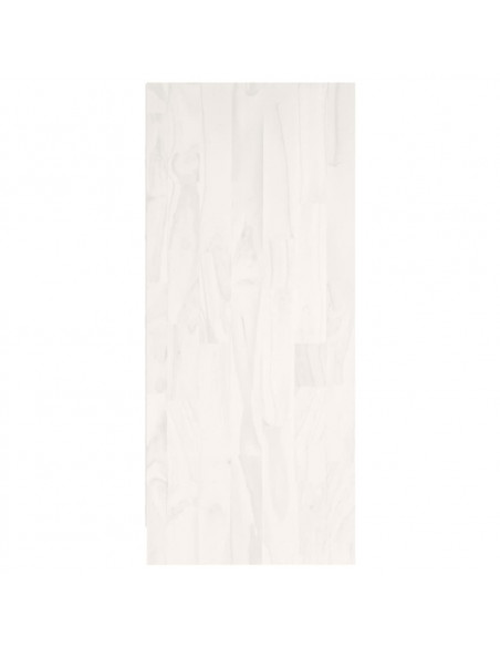 Libreria Bianca 104x33x76 cm in Legno Massello di Pino