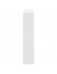 Libreria Bianca 137,5x29x137,5 cm in Legno Multistrato