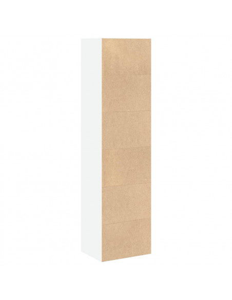 Libreria Bianca 40x30x152 cm in Legno Multistrato