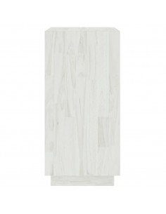 Libreria Bianca 40x35x71 cm in Legno Massello di Pino