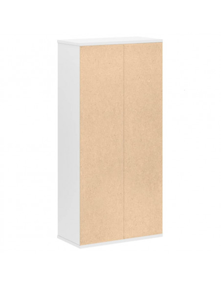 Libreria Bianca 50x25x105 cm in Legno Multistrato