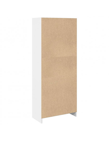 Libreria Bianca 57x28,5x141 cm in Legno Multistrato