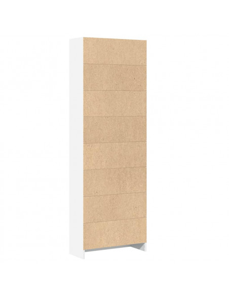 Libreria Bianca 60x24x176 cm in Legno Multistrato