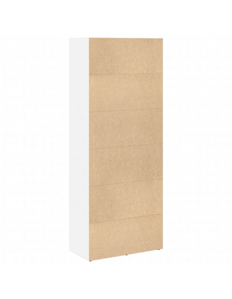 Libreria Bianca 60x30x152 cm in Legno Multistrato