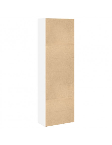Libreria Bianca 60x30x189 cm in Legno Multistrato