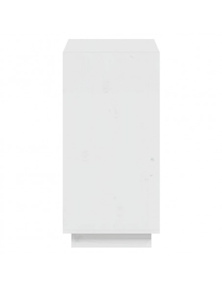 Libreria Bianca 60x35x71 cm in Legno Massello di Pino