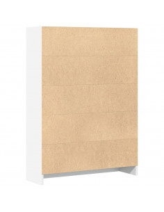 Libreria Bianca 80x24x109 cm in Legno Multistrato