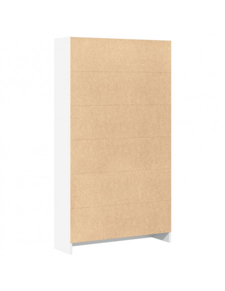 Libreria Bianca 80x24x143 cm in Legno Multistrato